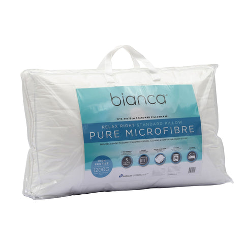 Microfibre High Profile Pillow 1200g