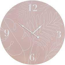 Clock Peach Palm 58cm